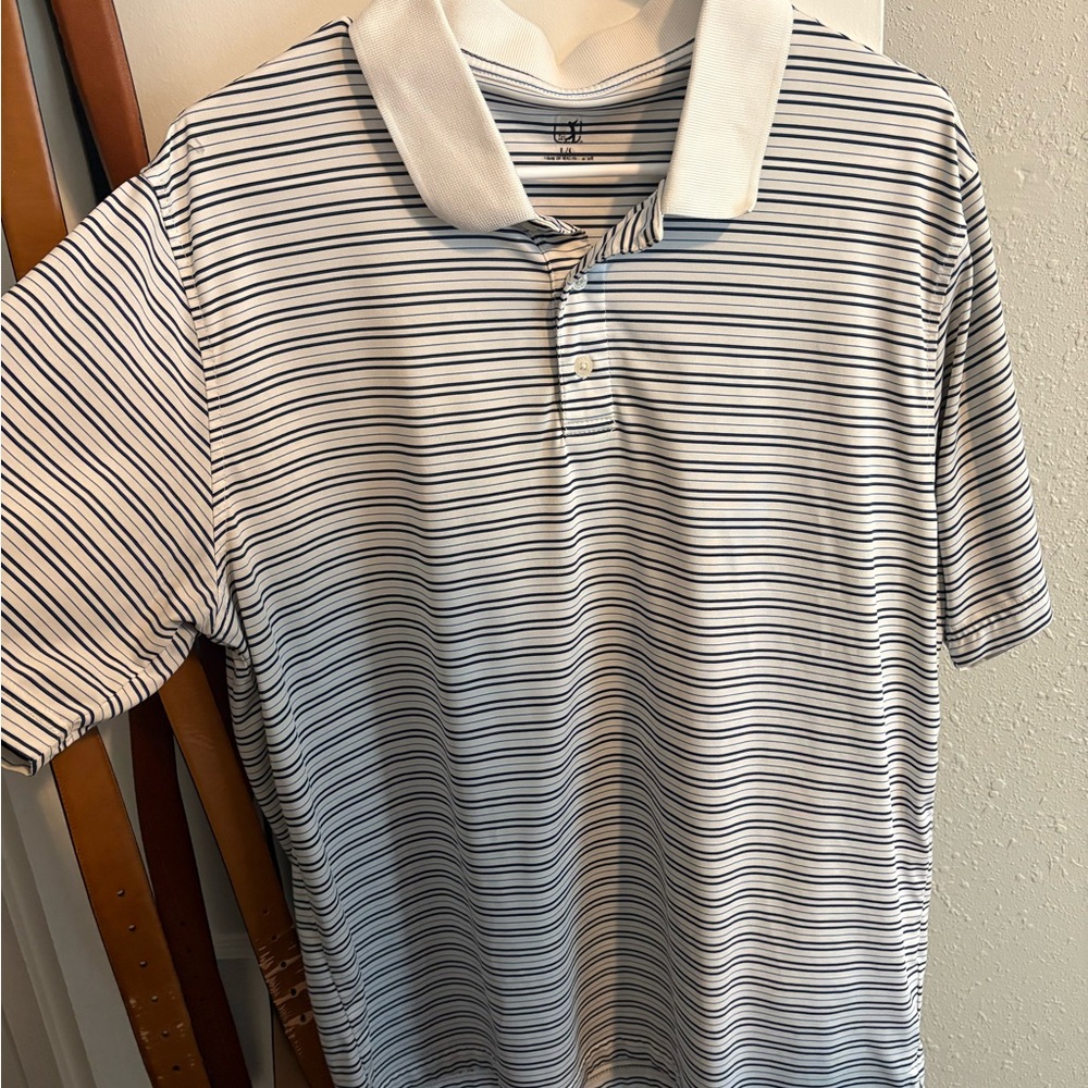 PGA tour Nike Striped Polo Shirt